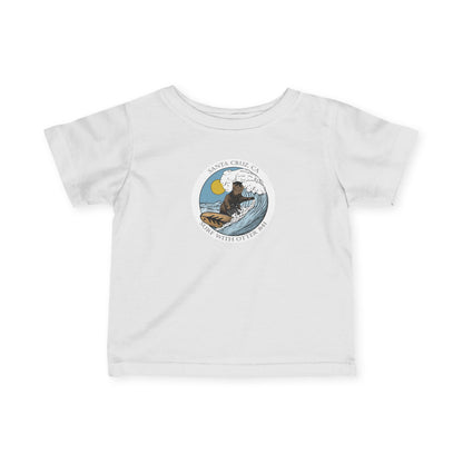 Surf with Otter 841 Ventana by Thiago Bianchini - Infant 100% Cotton T-Shirt