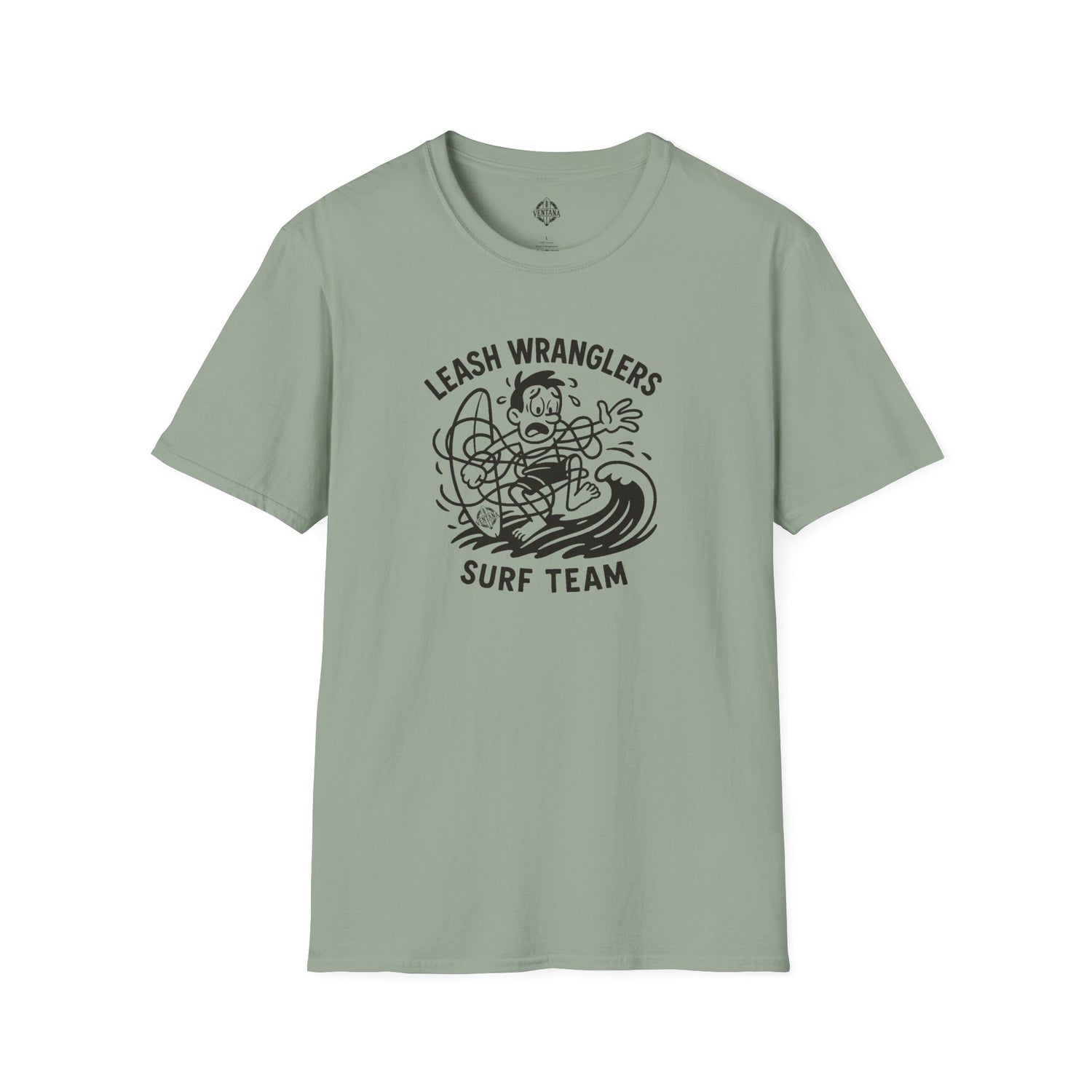 Leash Wranglers Surf Team Unisex - Soft Style U.S. Cotton T-Shirt