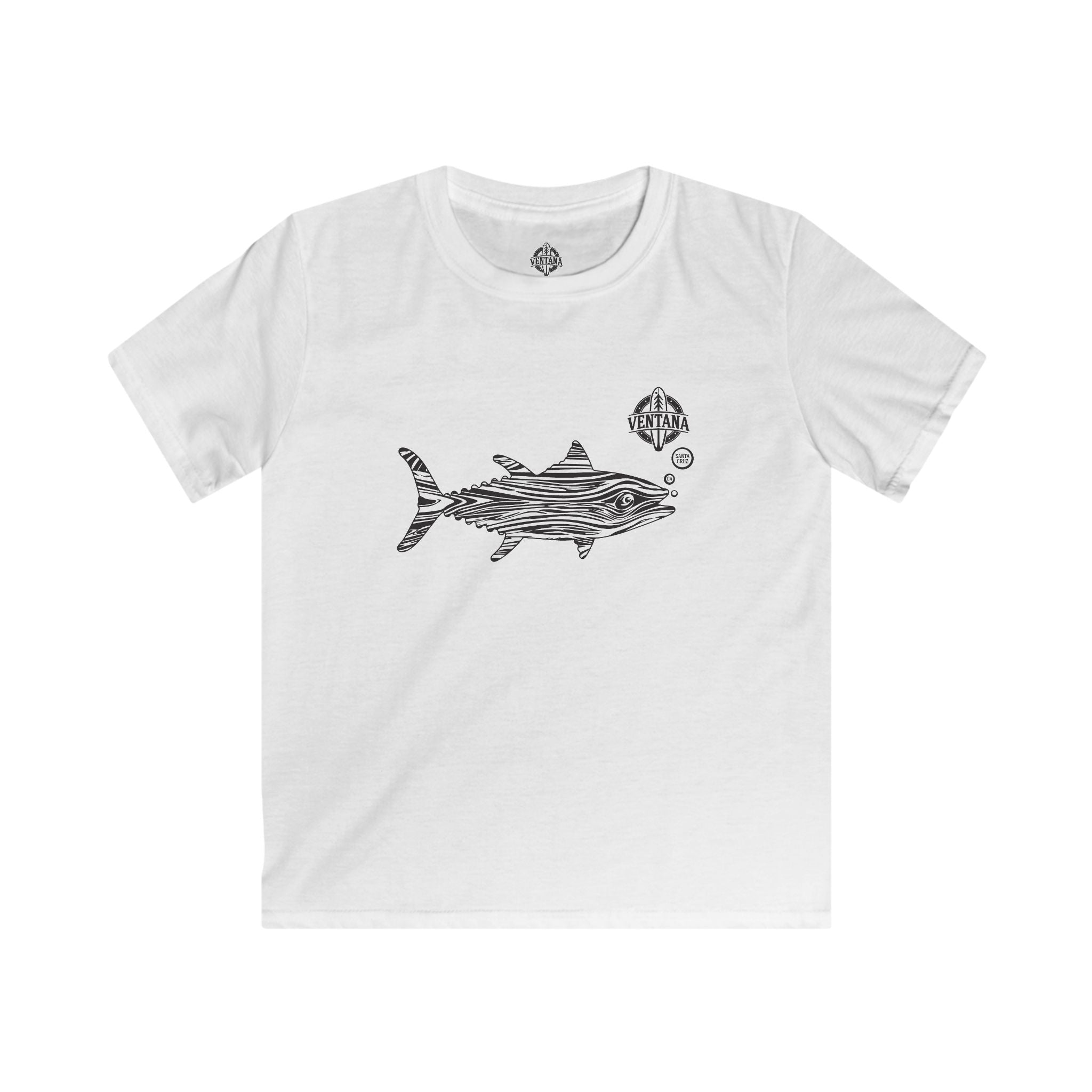 Ventana Wooden Tuna Kids - Soft Style U.S. Cotton T-Shirt
