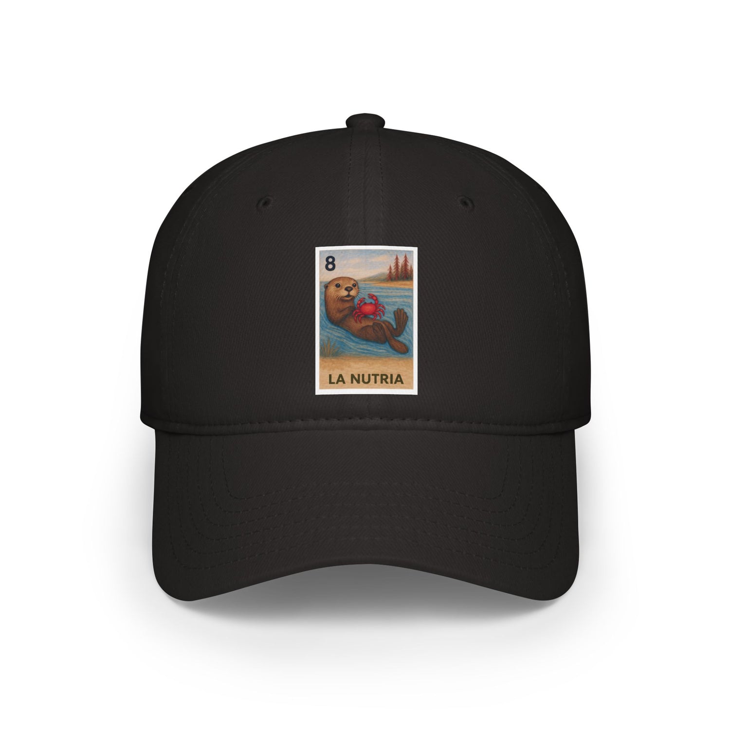 Sea Otter Lotería Unisex - 100% Cotton Baseball Cap (La Nutria)