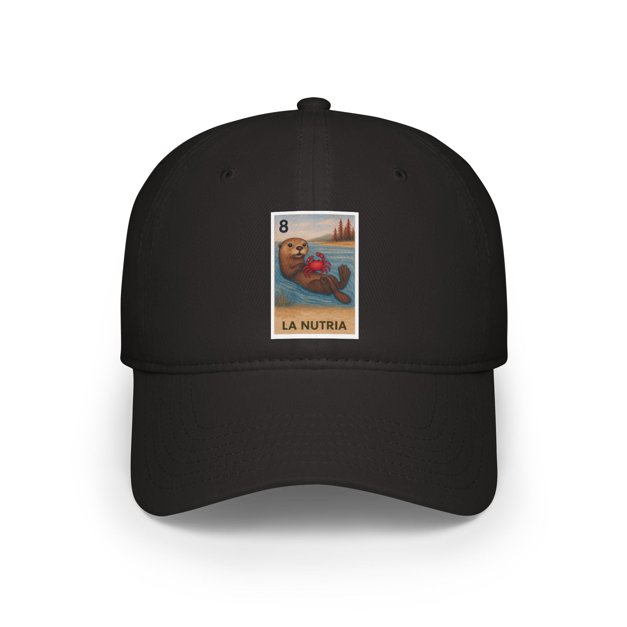 Sea Otter Lotería Unisex - 100% Cotton Baseball Cap (La Nutria)