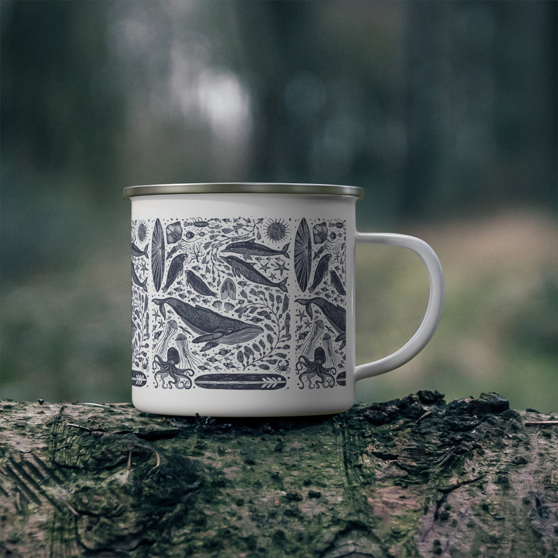 Ventana Marine Life by Lili Arnold Camping Mug (12oz - small)
