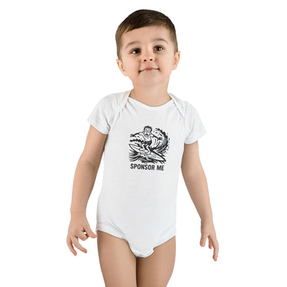 Sponsor Me - Baby Short Sleeve 100% Cotton Onesie