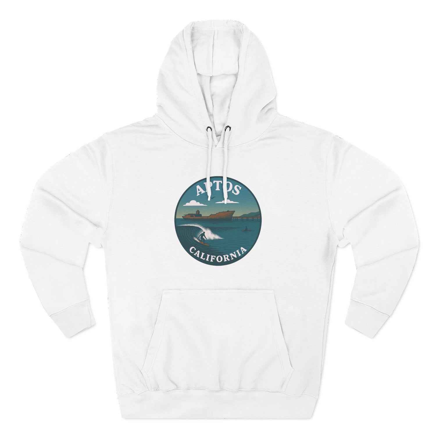 Aptos California Classic Unisex - Pull-Over Cotton Blend Fleece Hoodie