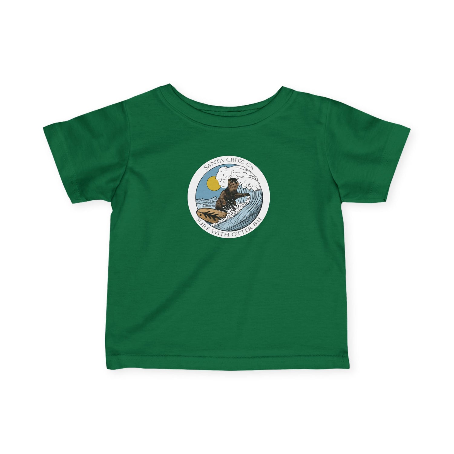 Surf with Otter 841 Ventana by Thiago Bianchini - Infant 100% Cotton T-Shirt