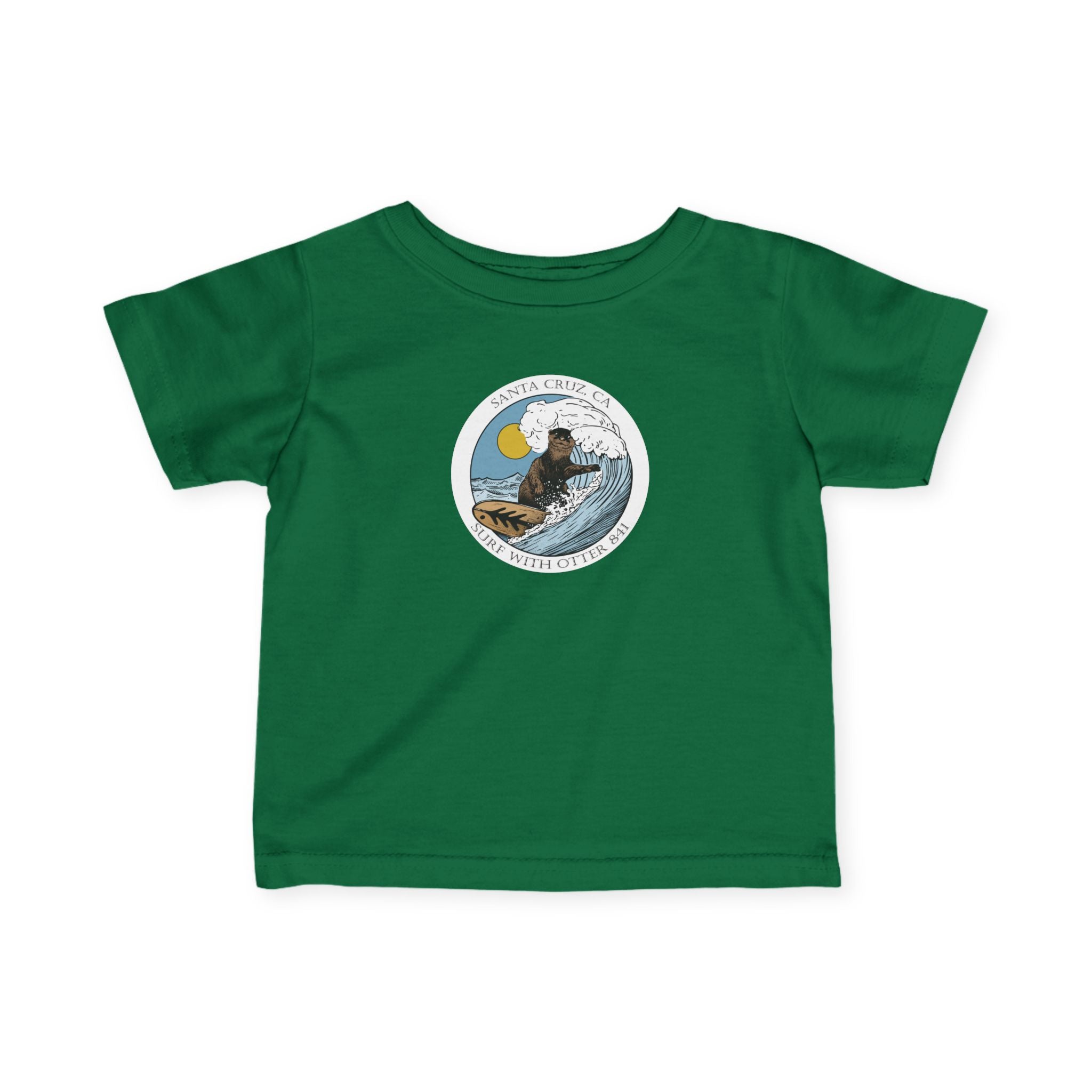 Surf with Otter 841 Ventana by Thiago Bianchini - Infant 100% Cotton T-Shirt