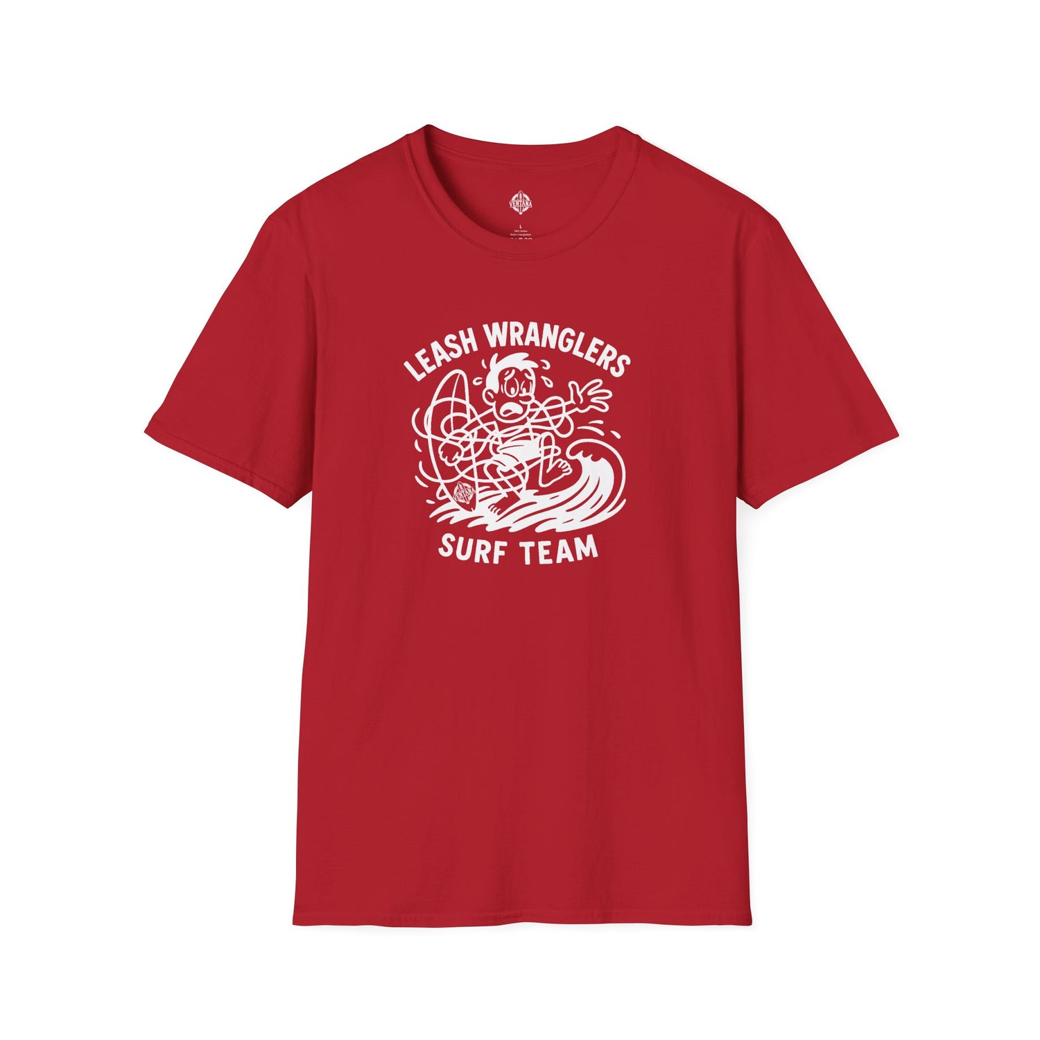 Leash Wranglers Surf Team Unisex - Soft Style U.S. Cotton T-Shirt