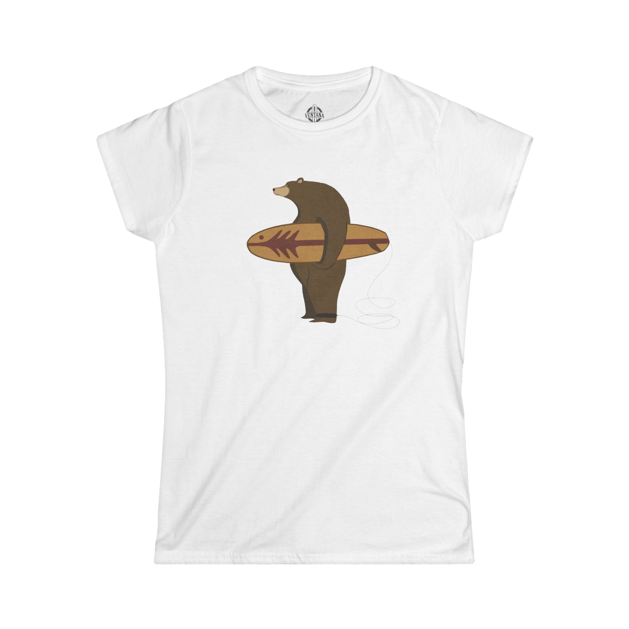 Surfing Grizzly Bear by Fabian Lavater - Women&