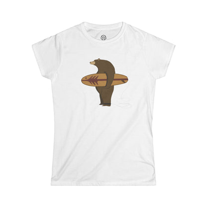 Surfing Grizzly Bear by Fabian Lavater - Women&