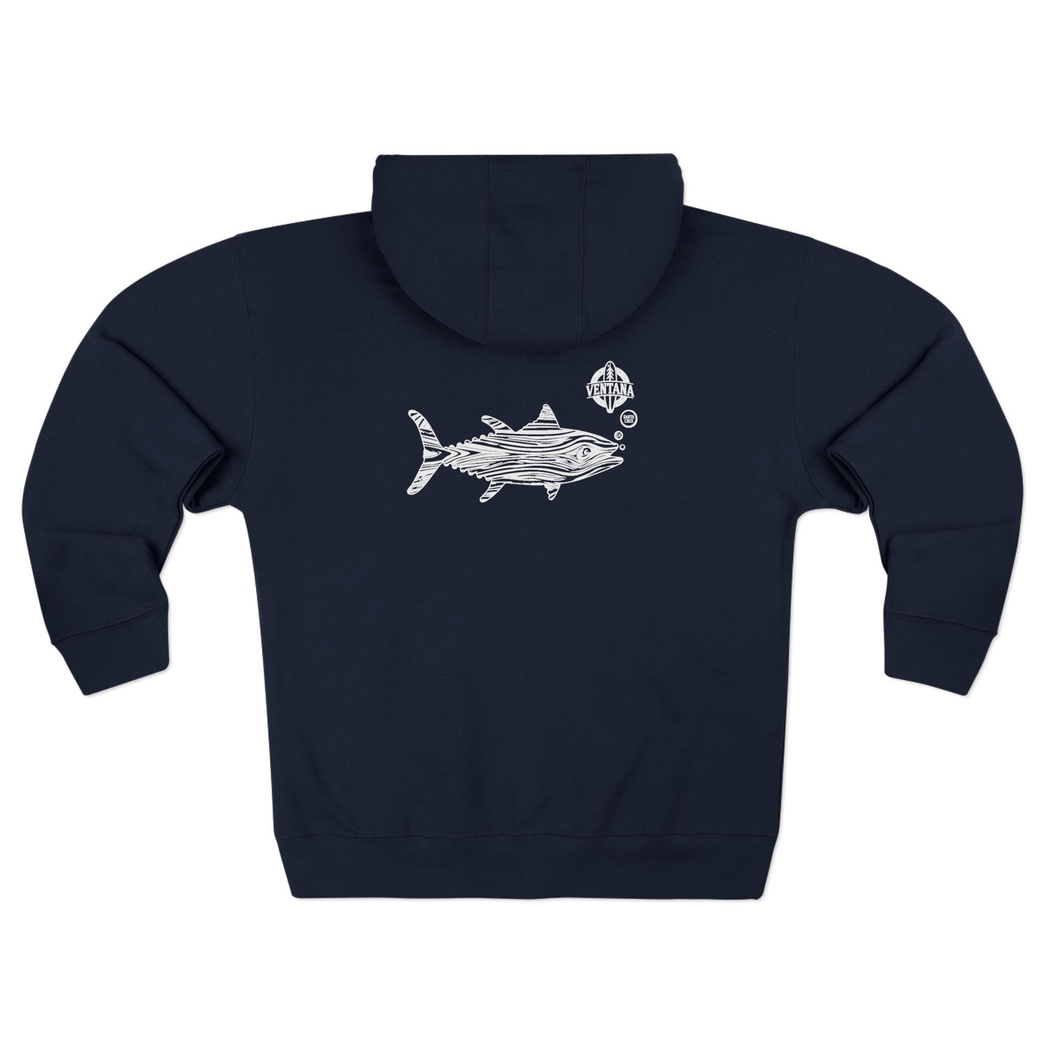 Ventana Wooden Tuna Unisex - Zip Cotton Blend Fleece Hoodie