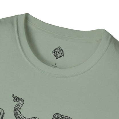 Ventangle Octopus Unisex - Soft Style U.S. Cotton T-Shirt