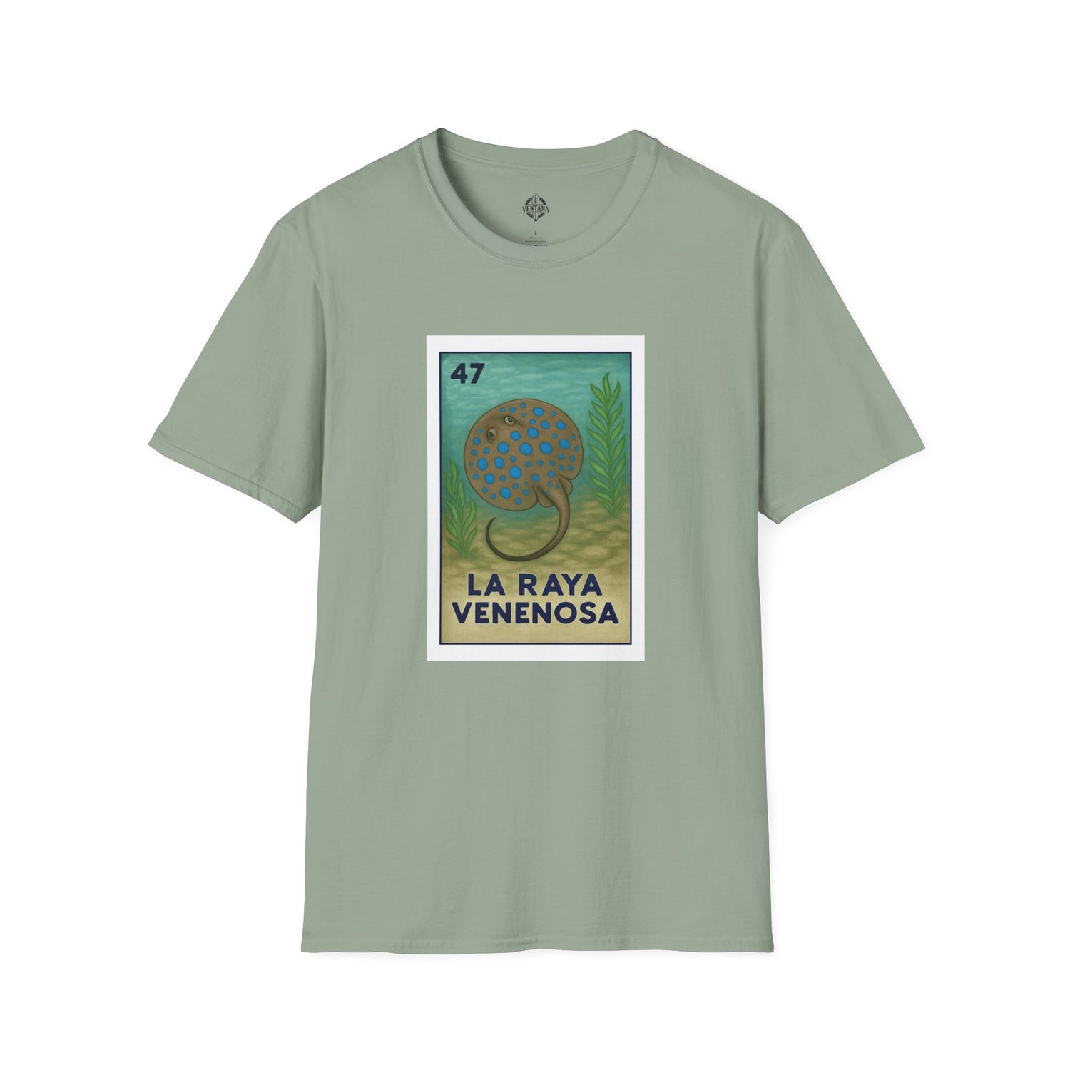 Stingray Lotería Unisex - Soft Style U.S. Cotton T-Shirt (La Raya Venenosa)