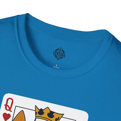 Queen of Hearts Surfer Unisex - U.S. Cotton T-Shirt
