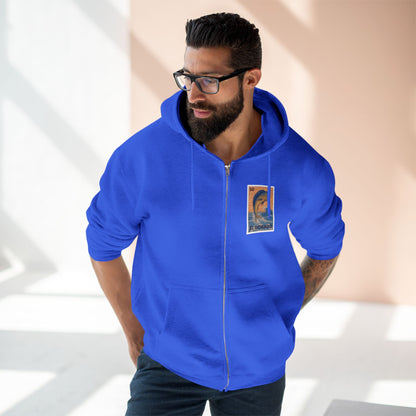 Dorado Lotería Unisex - Zip Cotton Blend Fleece Hoodie (El Dorado)