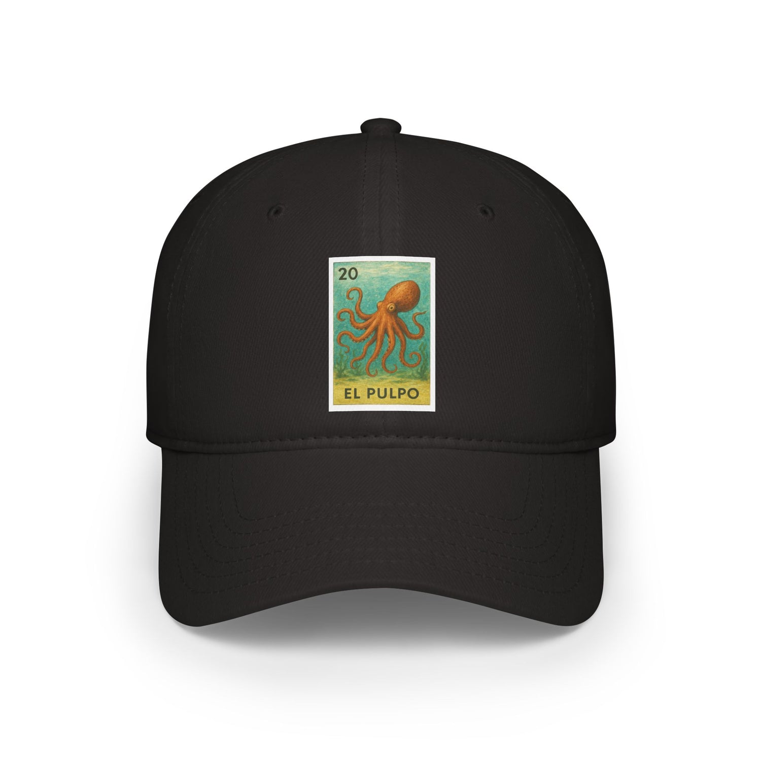 Octopus Lotería Unisex - 100% Cotton Baseball Cap (El Pulpo)