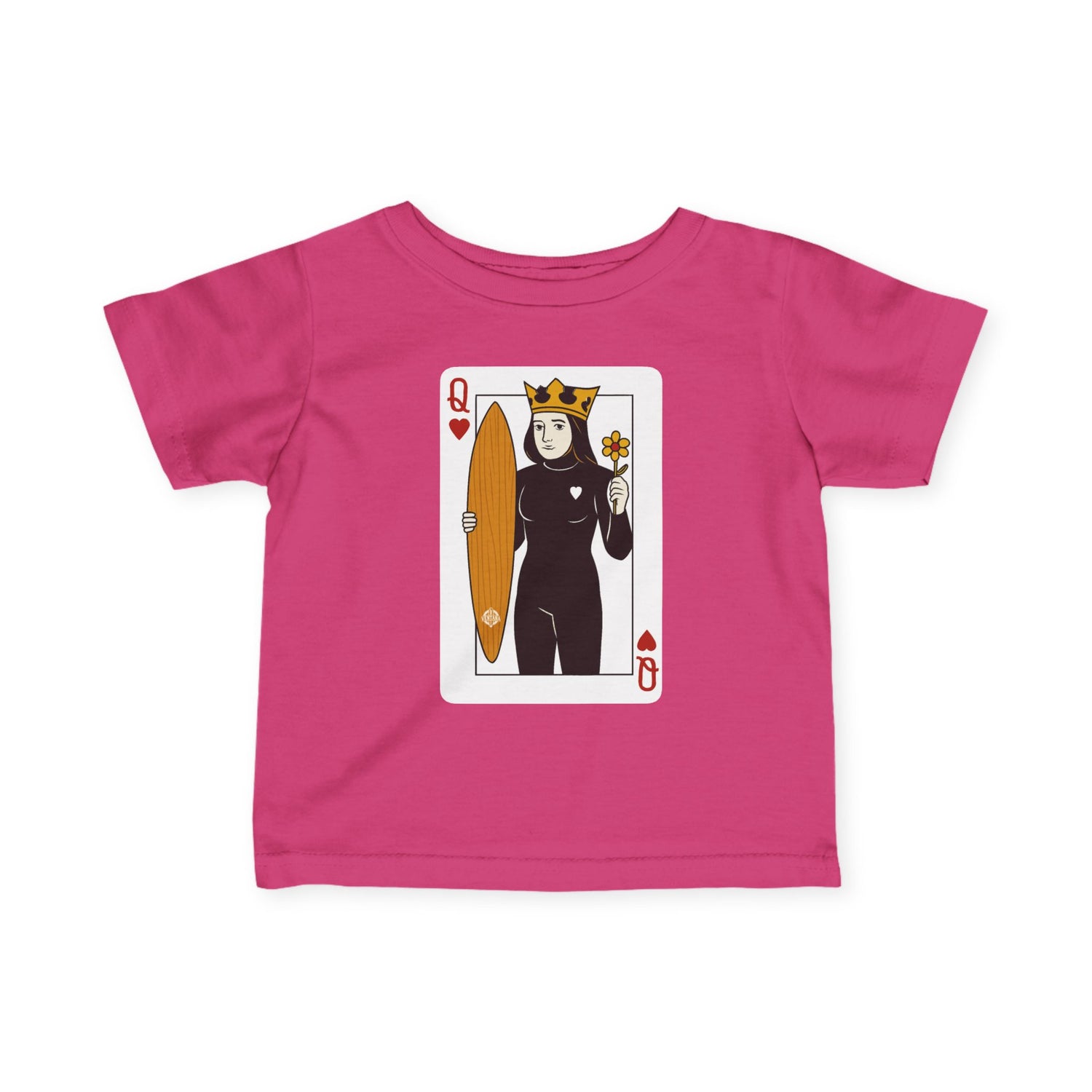 Queen of Hearts Surfer - Infant 100% Cotton T-Shirt