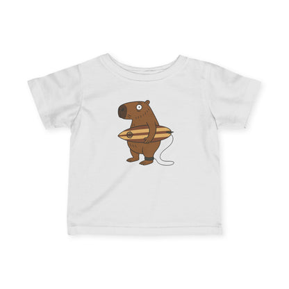 Capybara Surfer - Infant 100% Cotton T-Shirt