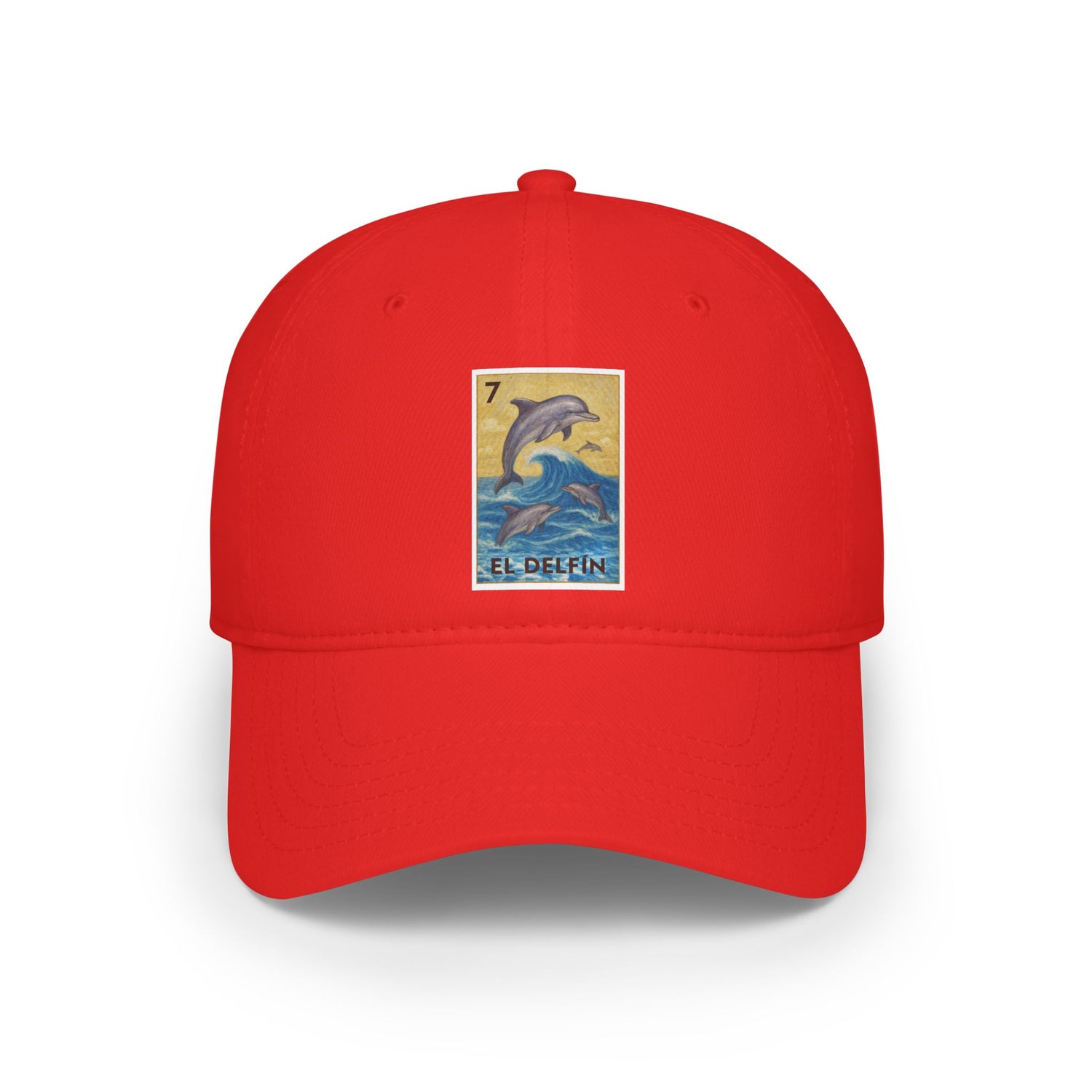 Dolphin Lotería Unisex - 100% Cotton Baseball Cap (El Delfín)