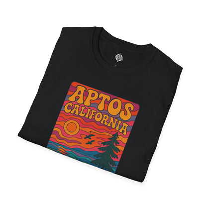 Aptos California Psychedelic Unisex - U.S. Cotton T-Shirt