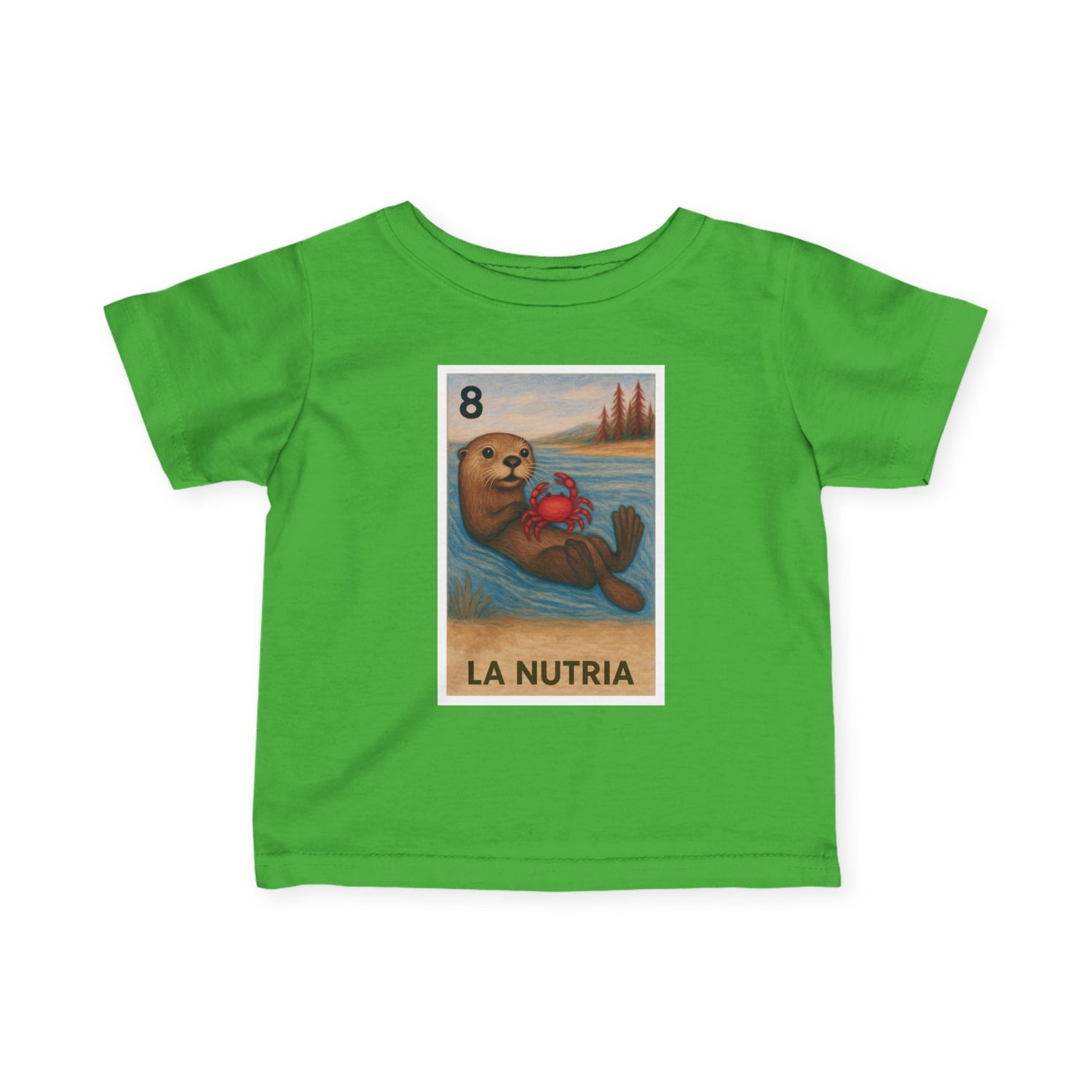 Sea Otter Lotería - Infant 100% Cotton T-Shirt (La Nutria)