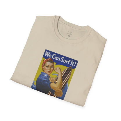 Rosie the Surfer Unisex - Soft Style U.S. Cotton T-Shirt