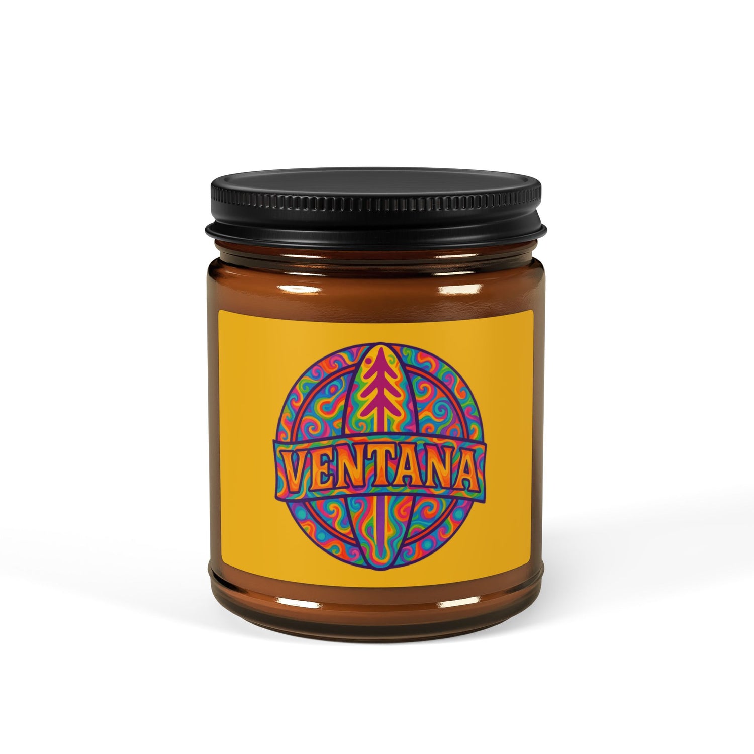 Ventana Psychedelic Treefish Logo - Scented Soy Candle