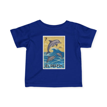 Dolphin Lotería - Infant 100% Cotton T-Shirt (El Delfín)