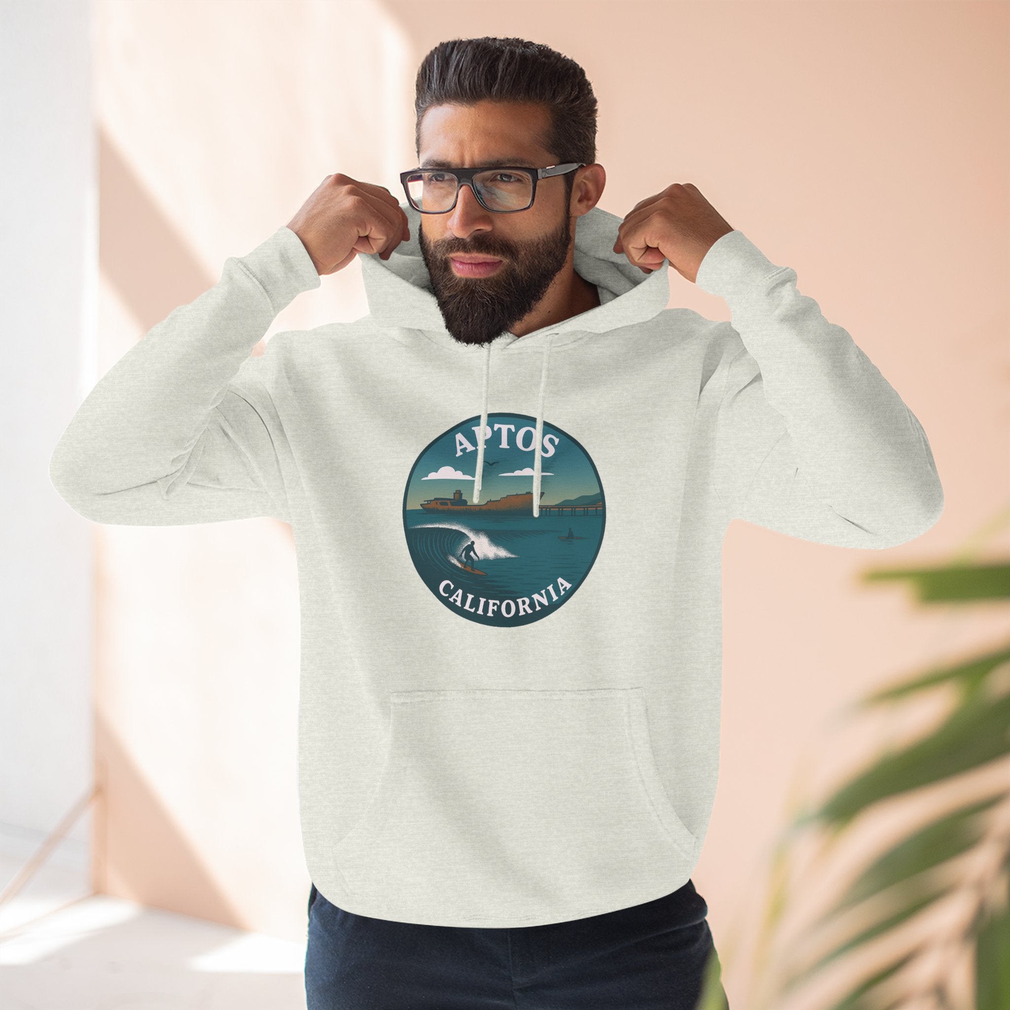 Aptos California Classic Unisex - Pull-Over Cotton Blend Fleece Hoodie