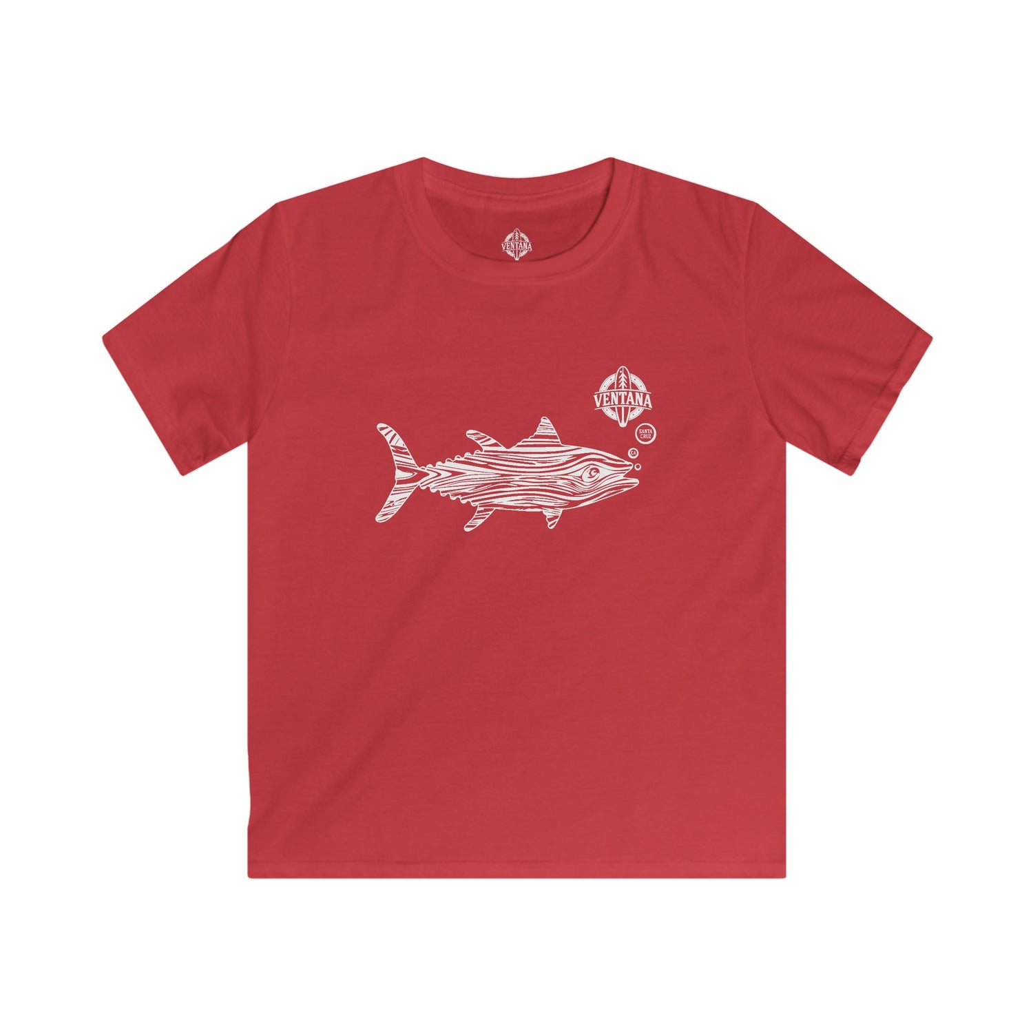 Ventana Wooden Tuna Kids - Soft Style U.S. Cotton T-Shirt