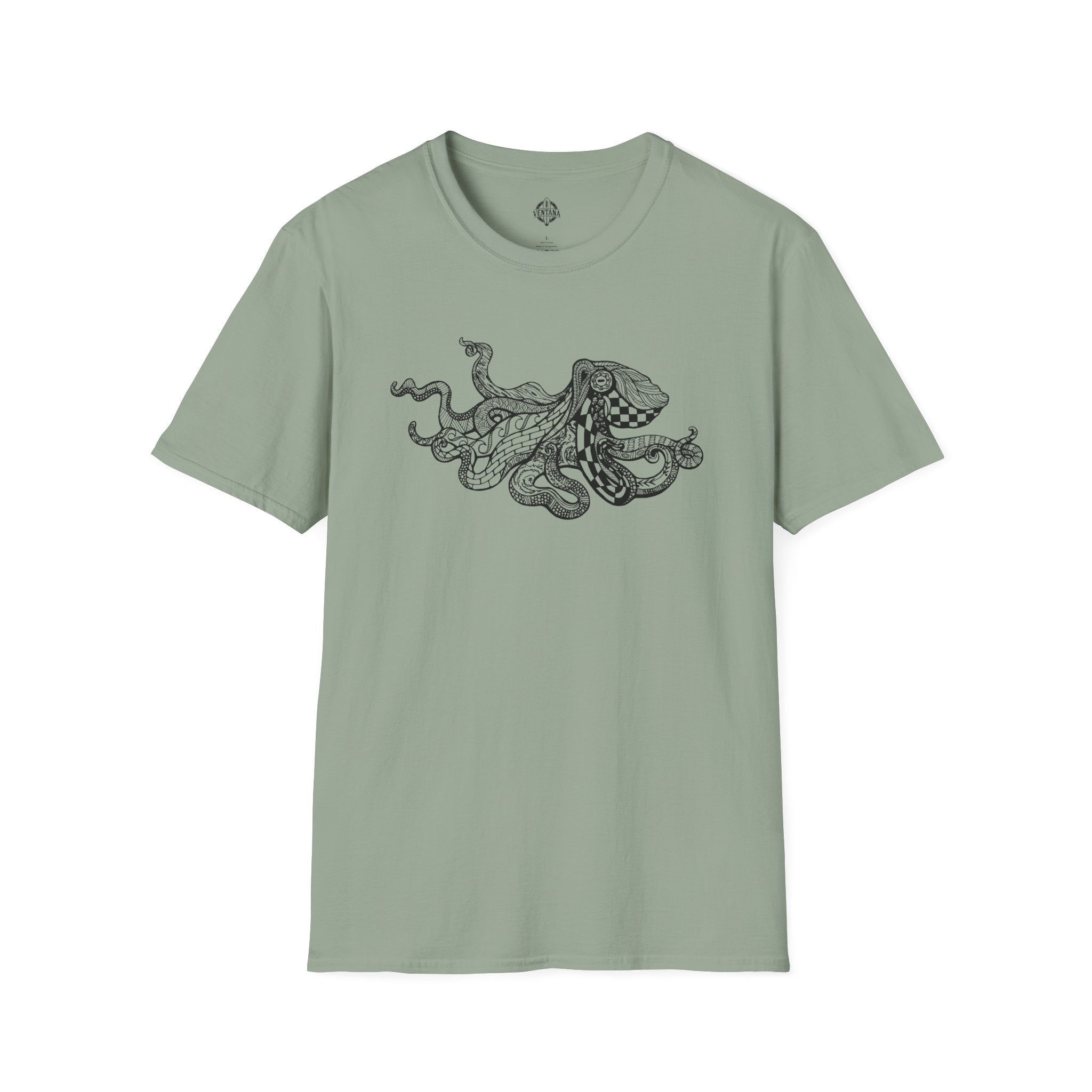 Ventangle Octopus Unisex - Soft Style U.S. Cotton T-Shirt