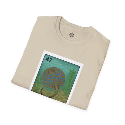 Stingray Lotería Unisex - Soft Style U.S. Cotton T-Shirt (La Raya Venenosa)
