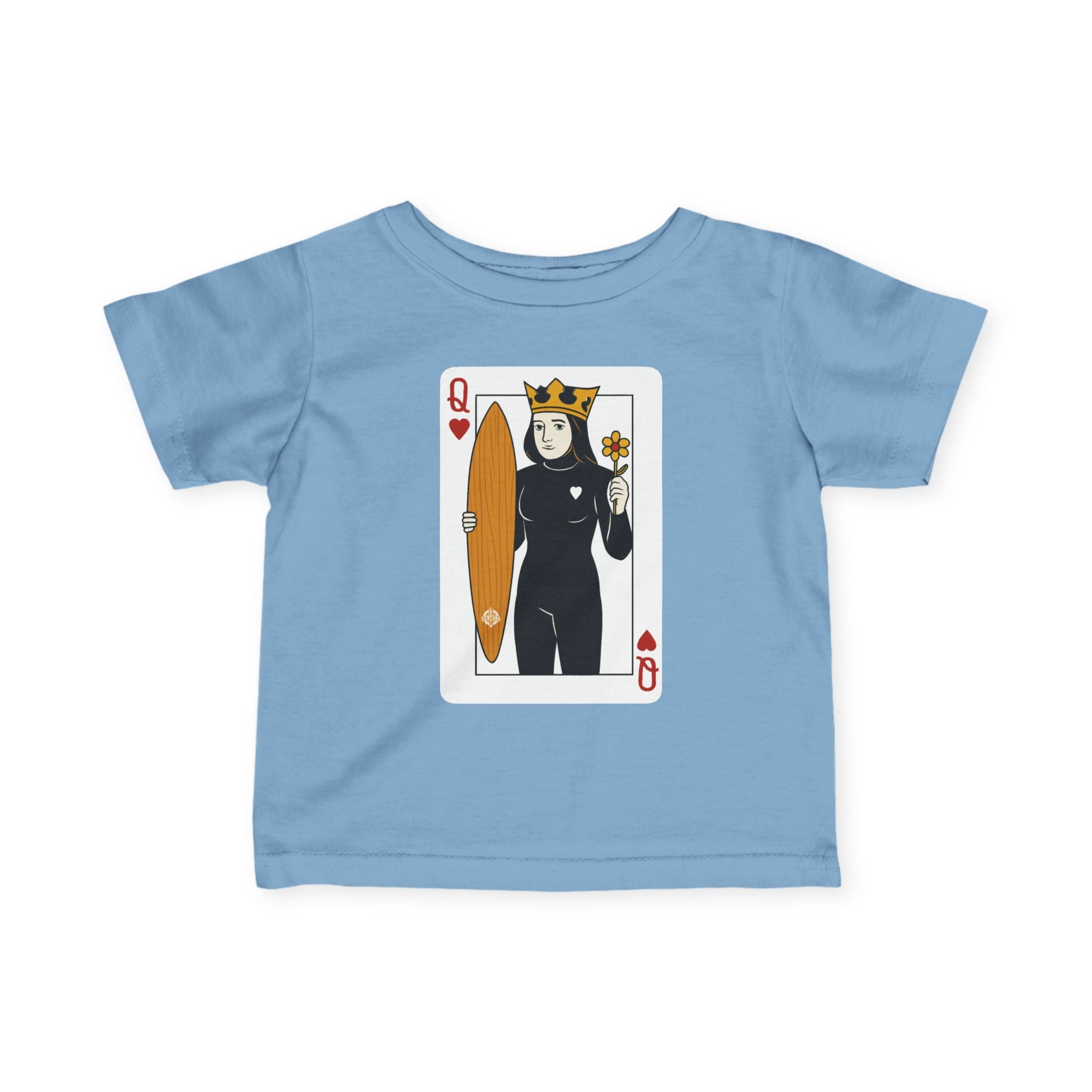 Queen of Hearts Surfer - Infant 100% Cotton T-Shirt