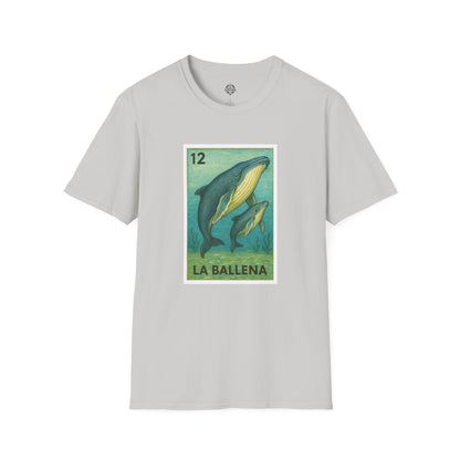 Whale Lotería Unisex - Soft Style U.S. Cotton T-Shirt (La Ballena)