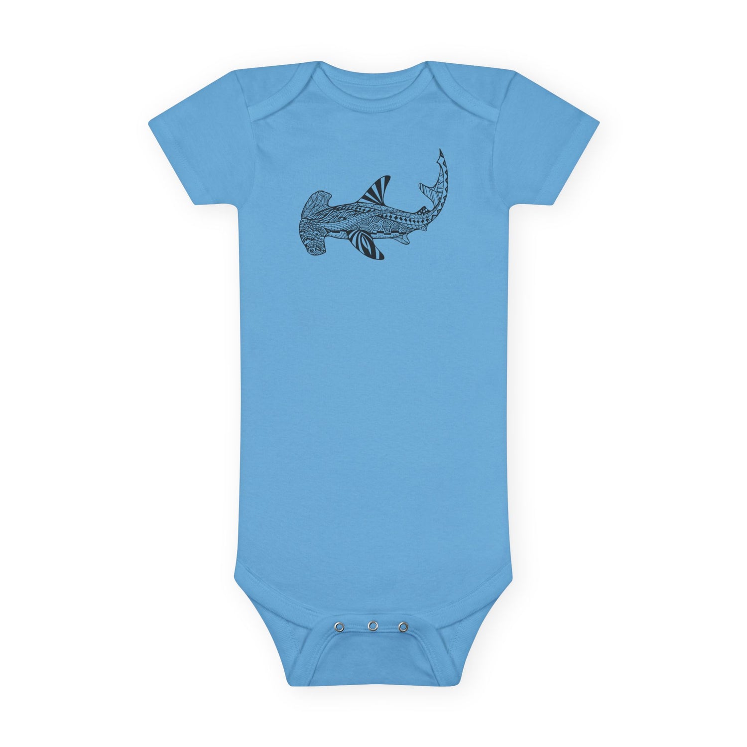 Ventangle Hammerhead - Baby Short Sleeve 100% Cotton Onesie