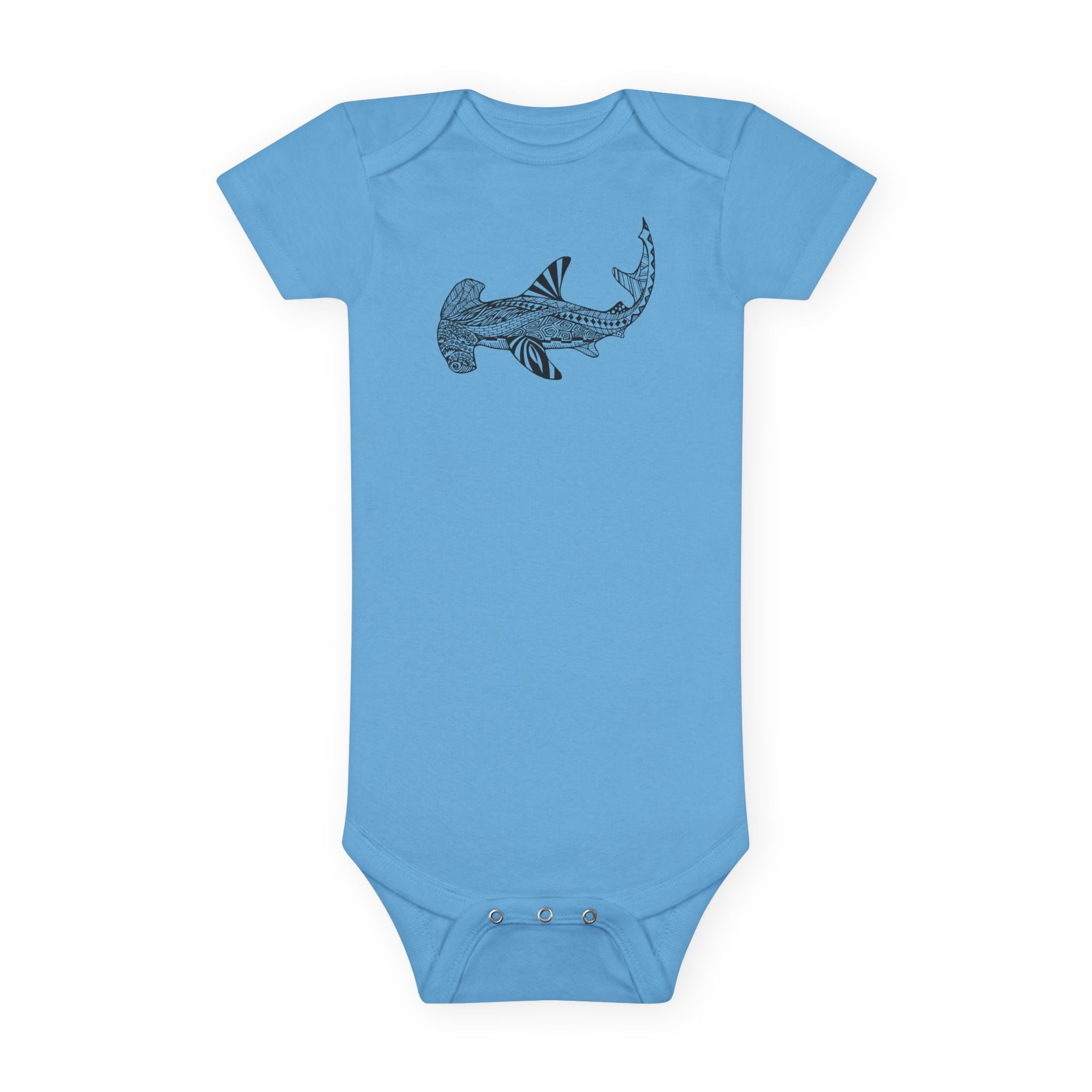 Ventangle Hammerhead - Baby Short Sleeve 100% Cotton Onesie