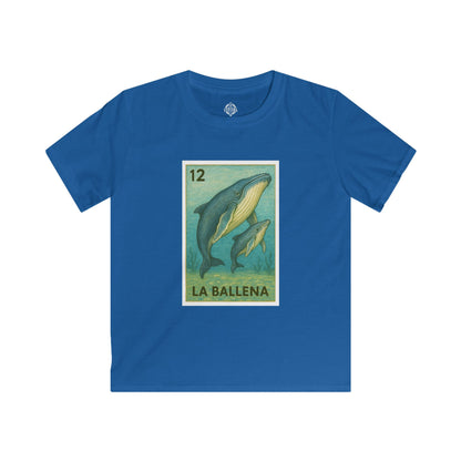Whale Lotería Kids - Soft Style U.S. Cotton T-Shirt (La Ballena)