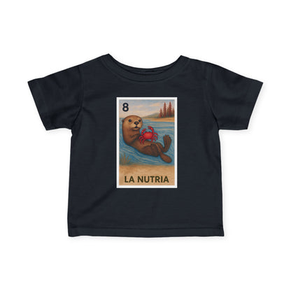 Sea Otter Lotería - Infant 100% Cotton T-Shirt (La Nutria)