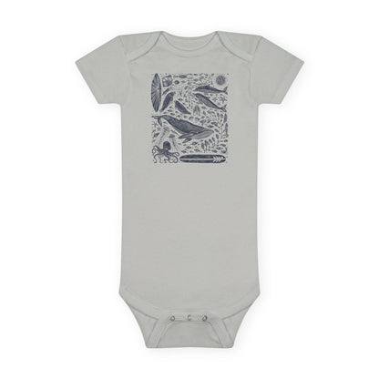 Ventana Marine Life by Lili Arnold - Baby Short Sleeve 100% Cotton Onesie