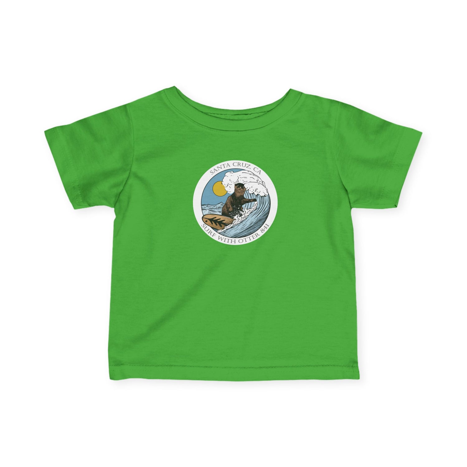 Surf with Otter 841 Ventana by Thiago Bianchini - Infant 100% Cotton T-Shirt