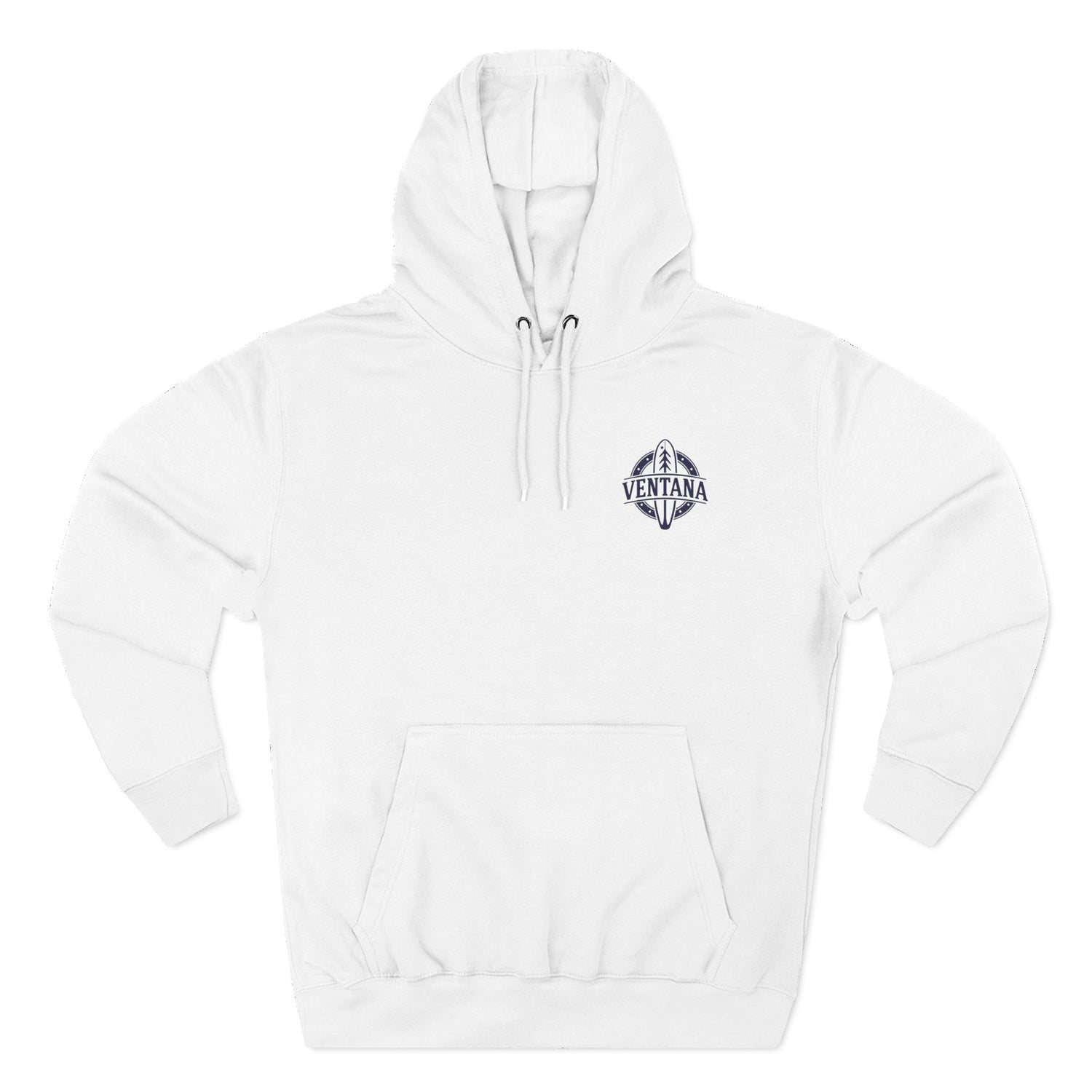 Ventana Treefish Logo - Pull-Over Cotton Blend Fleece Hoodie