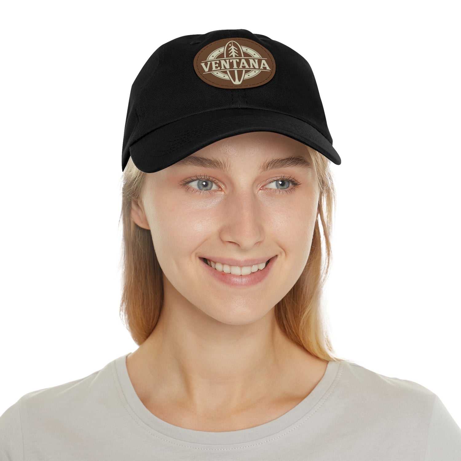 Ventana Treefish Logo Vegan Leather Patch Hat