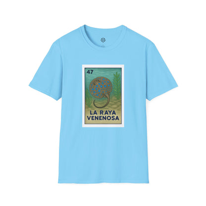 Stingray Lotería Unisex - Soft Style U.S. Cotton T-Shirt (La Raya Venenosa)
