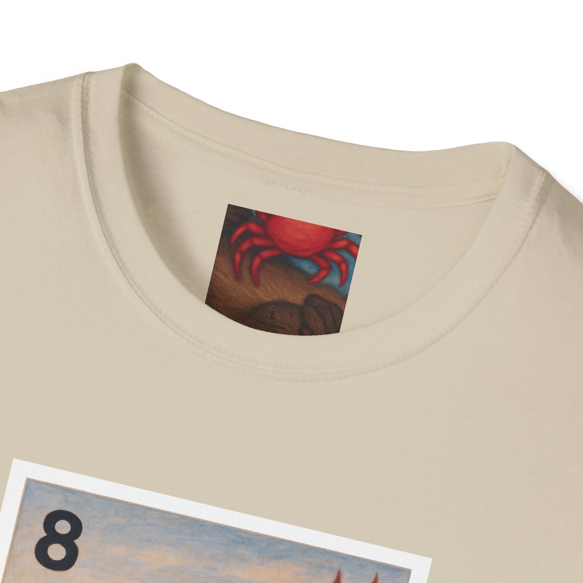 Sea Otter Lotería Unisex - Soft Style U.S. Cotton T-Shirt (La Nutria)