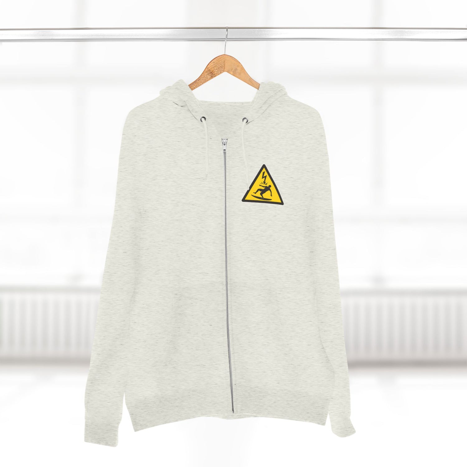 Electric Surfer Unisex - Zip Cotton Blend Fleece Hoodie