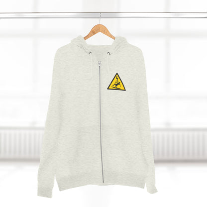 Electric Surfer Unisex - Zip Cotton Blend Fleece Hoodie