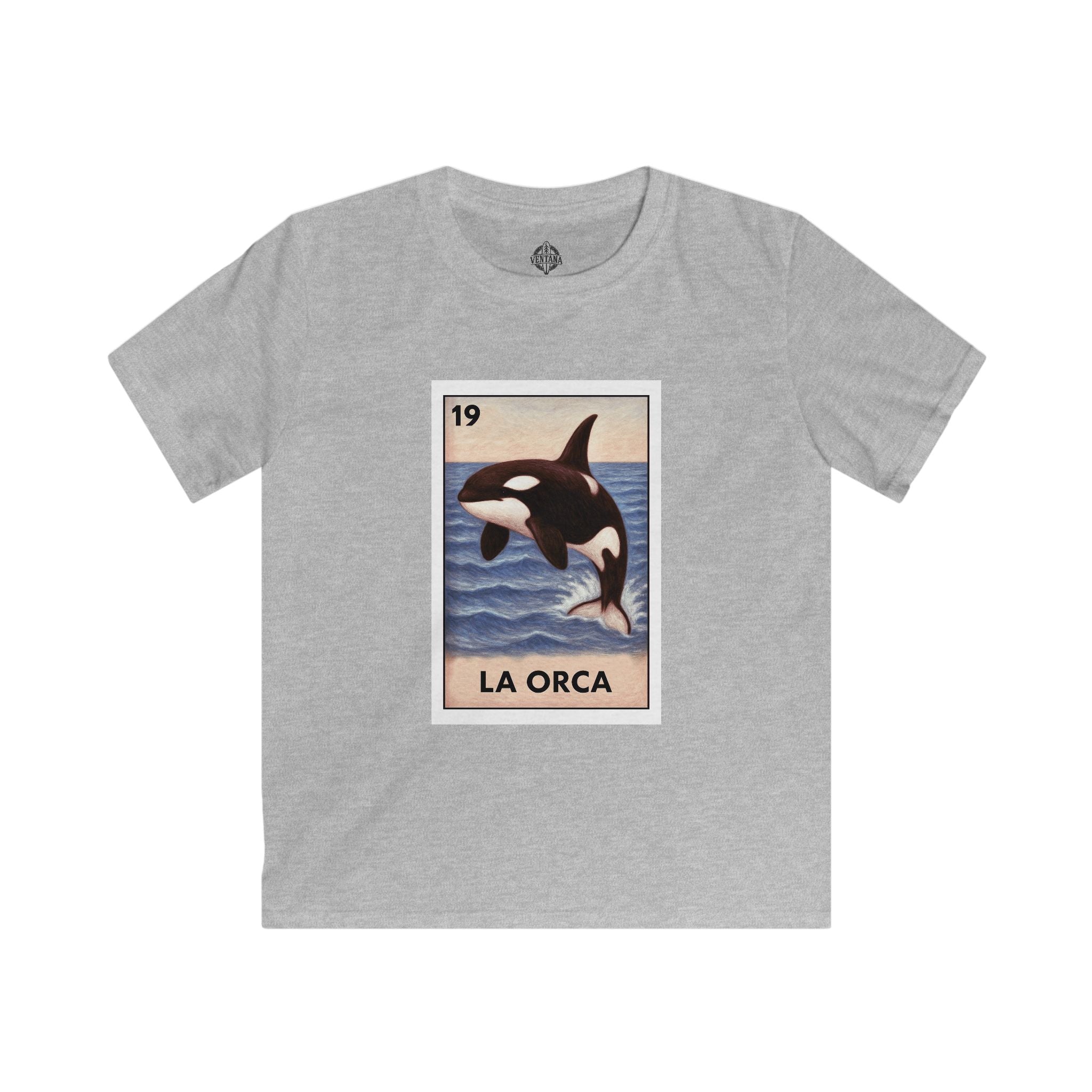 Orca Lotería Kids - Soft Style U.S. Cotton T-Shirt (La Orca)