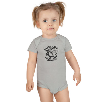 Land Shark - Baby Short Sleeve 100% Cotton Onesie