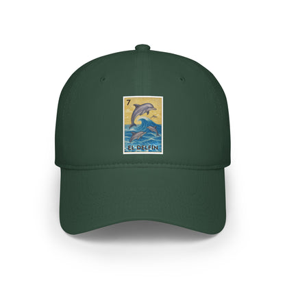 Dolphin Lotería Unisex - 100% Cotton Baseball Cap (El Delfín)