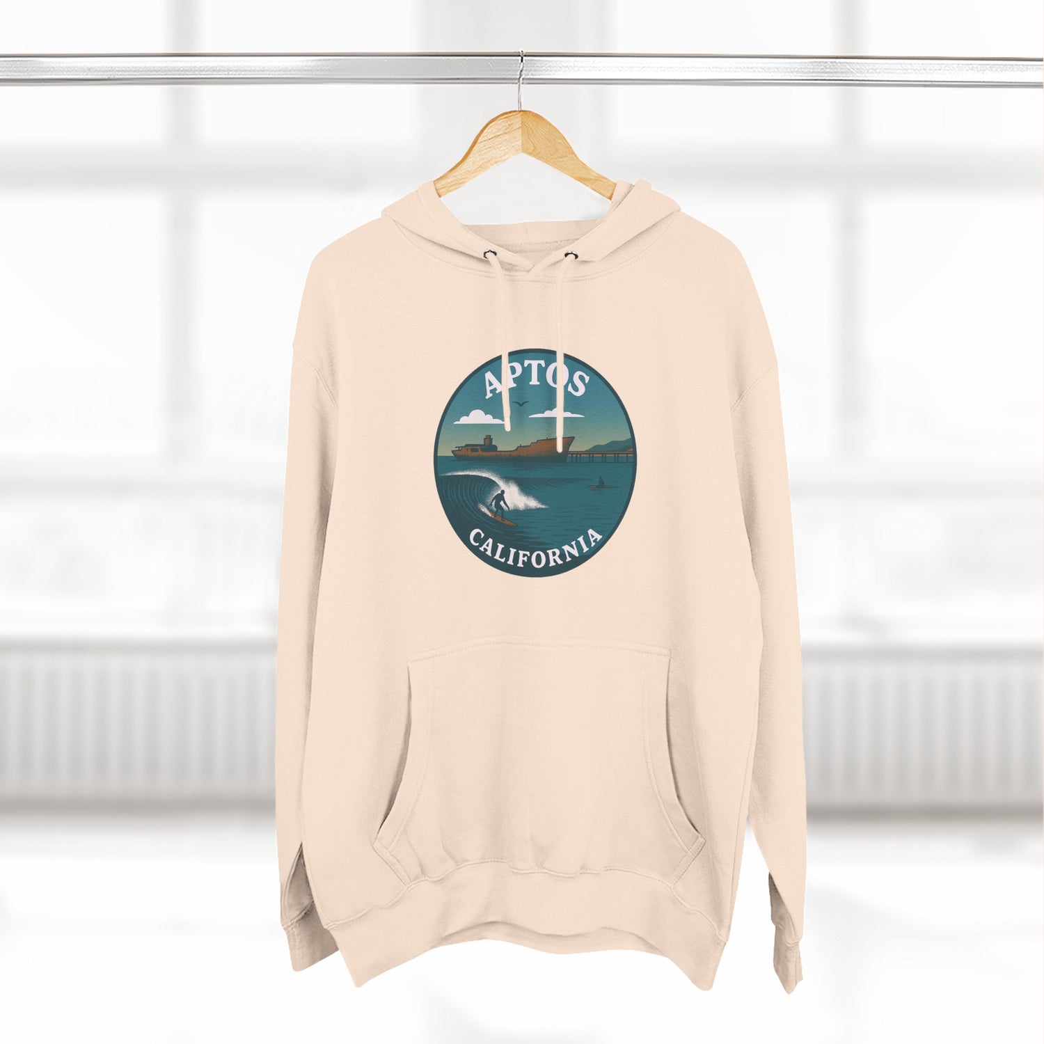 Aptos California Classic Unisex - Pull-Over Cotton Blend Fleece Hoodie
