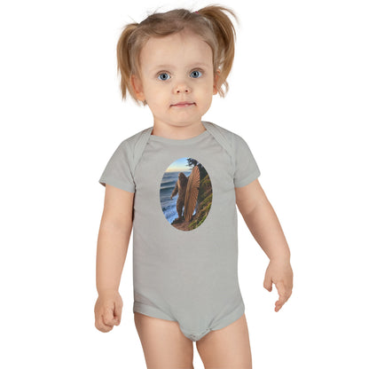 Ventana Real Surfsquatch - Baby Short Sleeve 100% Cotton Onesie